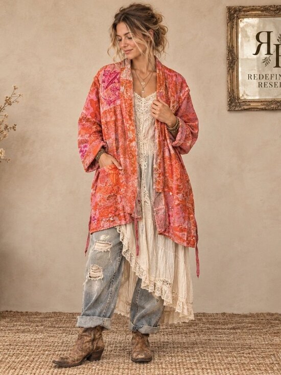 Magnolia Pearl Jackets & Blazers - Magnolia Pearl - Patchwork Kei Kimono - NWOT